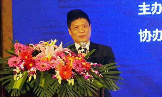 国脉海洋信息发展有限公司董事长杨冰之在“数据基因与大数据产业发展战略研讨会”上发表演讲