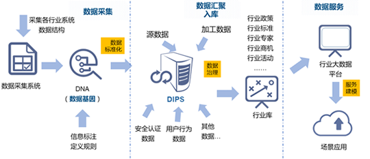 国脉水巢DIPS行业大数据平台建设的框架路径